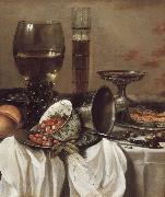 Pieter Claesz Still Life with Drinking Vessels USA oil painting reproduction